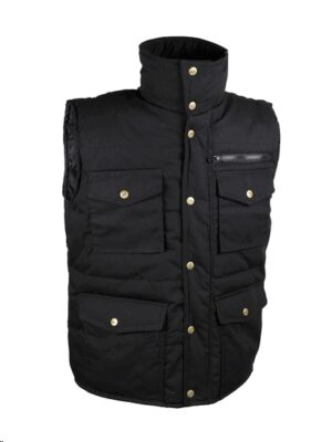 GILET POLYESTER/COTON. MULTI-POCHES NOIR GILSPORT